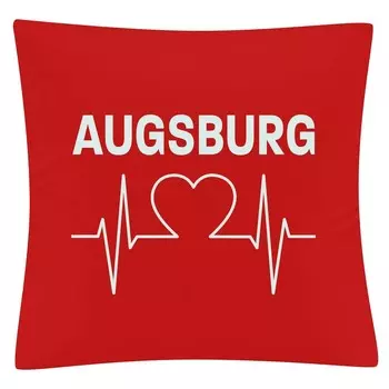 Чехол на подушку multifanshop - Augsburg - Heartbeat, красный, один размер