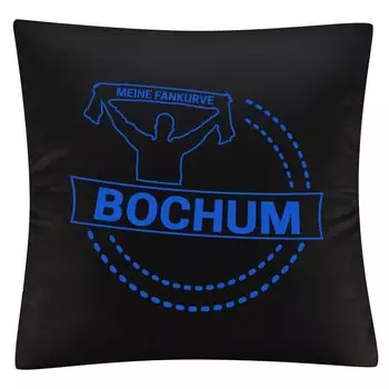 Чехол на подушку multifanshop - Bochum - My Fan Curve, черный, один размер
