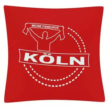 Чехол на подушку multifanshop - Cologne - My Fan Curve, красный, один размер
