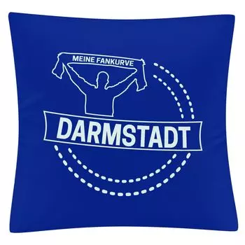 Чехол на подушку multifanshop - Дармштадт - My Fan Curve, синий, размер один размер