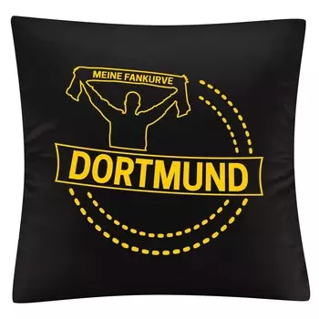 Чехол на подушку multifanshop - Dortmund - My Fan Curve, черный, один размер