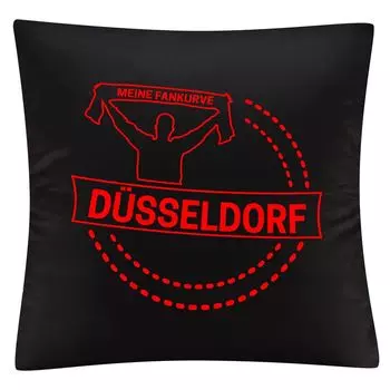 Чехол на подушку multifanshop - Дюссельдорф - My Fan Curve, черный, размер один размер