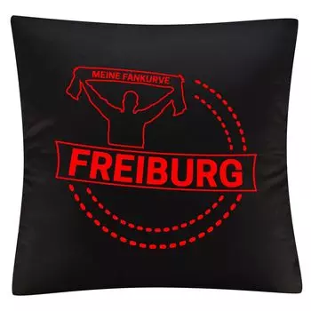 Чехол на подушку multifanshop - Freiburg - My Fan Curve, черный, один размер