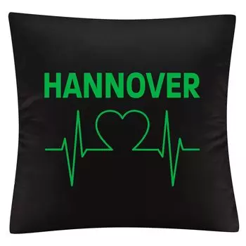 Чехол на подушку multifanshop - Ганновер - сердцебиение, черный, один размер