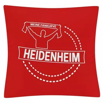 Чехол на подушку multifanshop - Heidenheim - My Fan Curve, красный, один размер