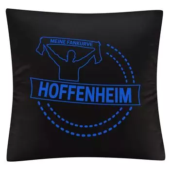 Чехол на подушку multifanshop - Hoffenheim - My Fan Curve, черный, один размер