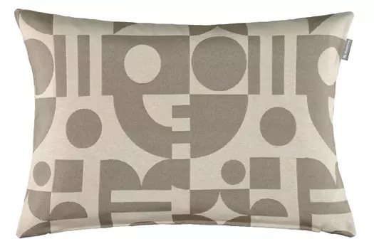 Чехол на подушку Musterring, 38x58 см, серый/натуральный/светло-серый/бежевый