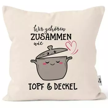 Чехол на подушку Мы принадлежим друг другу, как горшок и крышка, подарок на День святого Валентина, скажи любовь, чехол для подушки, декоративная подушка, хлопок MoonWorks, натуральный, универсальный размер
