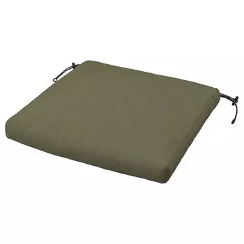 Чехол на подушку на стул, садовый/темно-бежево-зеленый, 44x44 см, FRSN IKEA