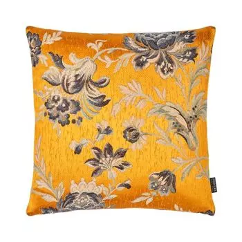 Чехол на подушку Найроби, жаккард с цветами, шафран (желтый), размер: 40 х 60 см, наполнитель подушки: без Proflax