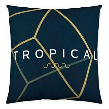 Чехол на подушку Naturals Tropical (50 x 50 см) Universal Textiles, синий