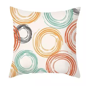 Чехол на подушку Непотрясающая невидимая молния, полиэстер, персиковая кожа, подушка с цветочным принтом для дивана-F Stuttg