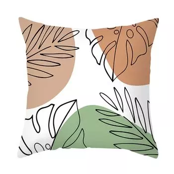 Чехол на подушку No-ippel, съемная полиэстеровая наволочка персиковой кожи, абстрактная серия, квадратная наволочка для спальни-A Stuttg