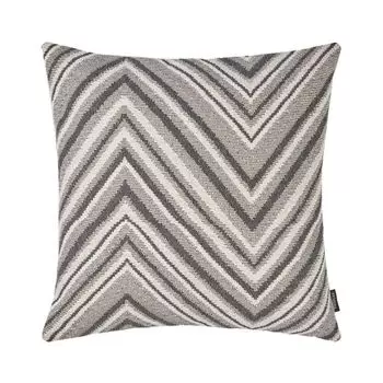 Чехол на подушку Нюрнберг, плотный зигзагообразный жаккард, натуральный/графит, размер: 40 x 60 см, наполнитель подушки: без Proflax