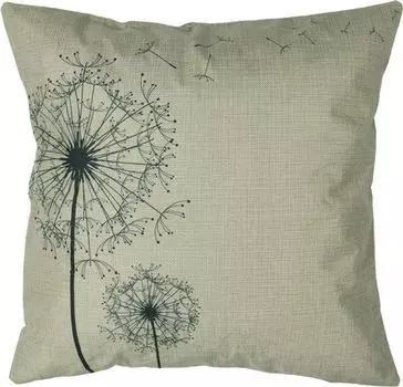 Чехол на подушку Одуванчик пушистый лен 42 х 42 см Markenlos