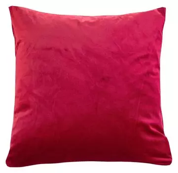 Чехол на подушку - огненно-красный - бархат - 50 х 50 см - на молнии Gzze W.F. Frottier-Weberei GmbH