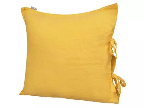 Чехол на подушку ок. 40х40 см лимонно-желтый 100% лен beties "лен"
