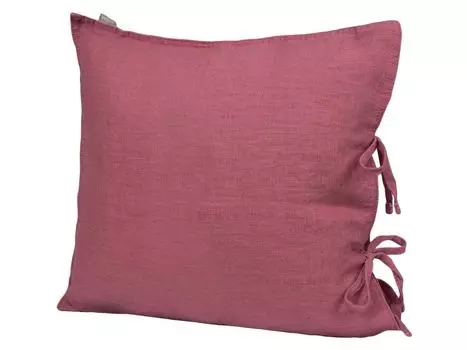 Чехол на подушку ок. 40x40 см, роза прованс, 100% лен, beties "лен".