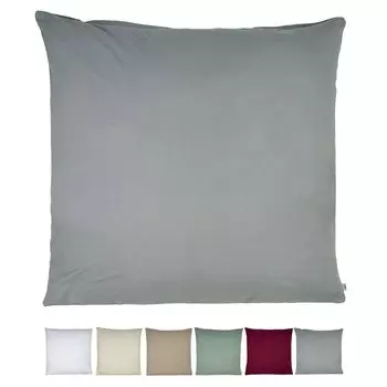 Чехол на подушку ок. 80х80 см, трикотаж серебристо-серый Beties "BasicSoft"