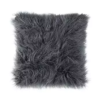 Чехол на подушку Orlando, искусственный мех под овчину, серый, размер: 45 х 45 см, наполнитель подушки: без Proflax