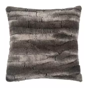 Чехол на подушку PAD COSY | 45х45см | Искусственный мех | светло-серый