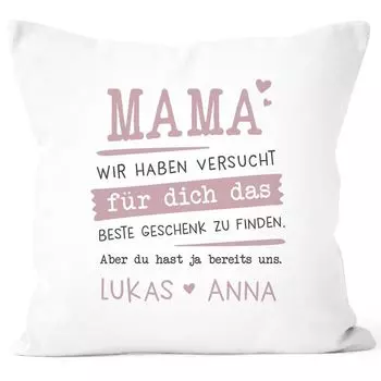 Чехол на подушку, персональный подарок с надписью «папа/мама, мы постарались найти для вас лучший подарок», декоративная подушка с именем, настраиваемым по индивидуальному заказу, SpecialMe Mom 2, белая, универсальный размер