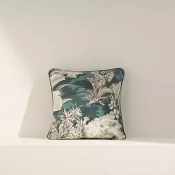 Чехол на подушку-покрывало Bassetti Palms, темно-зеленый