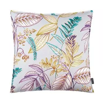 Чехол на подушку Posen, принт в виде листьев по всей поверхности, разноцветный, размер: 40 x 60 см, наполнитель подушки: без Proflax