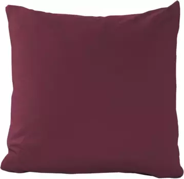 Чехол на подушку Primera "Чехлы на подушки из тонкого трикотажа Primera Mako в двойной упаковке" (2 шт.), в различных однотонных тонах 80х80 см, цвет bordeau