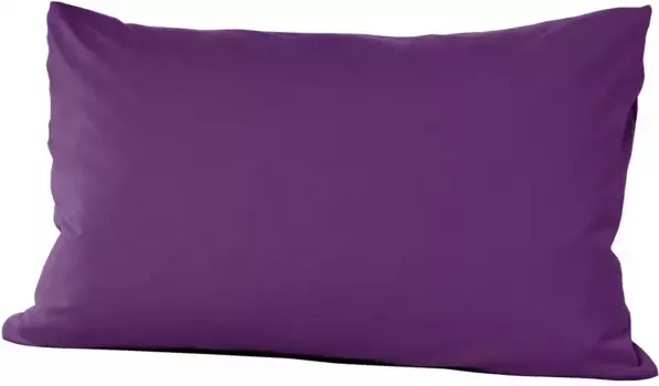 Чехол на подушку Primera "Чехлы на подушки из тонкого трикотажа Primera Mako в двойной упаковке" (2 шт.), в различных однотонных тонах 40х80 см, цвет pflaume