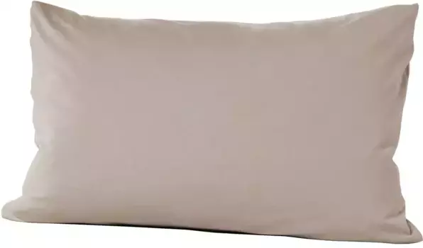 Чехол на подушку Primera "Чехлы на подушки из тонкого трикотажа Primera Mako в двойной упаковке" (2 шт.), в различных однотонных тонах 40х60 см, цвет kiesel