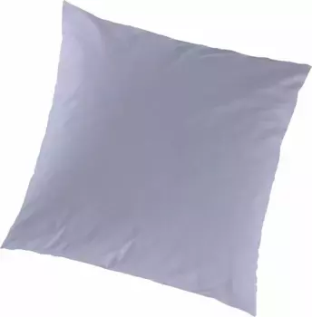 Чехол на подушку Primera "Чехлы на подушки из тонкого трикотажа Primera Mako в двойной упаковке" (2 шт.), в различных однотонных тонах 40х40 см, светло-серый