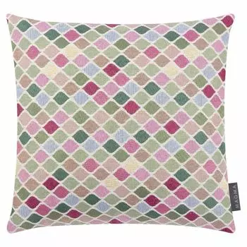 Чехол на подушку - Разноцветный - 40 x 40 см - Хлопок - Жаккард - Мозаичный узор Magma - Heimtex