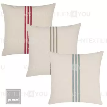 Чехол на подушку RICCI 50 x 50 морской хлопок грубого плетения, на молнии, ЦВЕТ: песочный pad