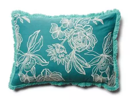 Чехол на подушку rm salinas с цветочным принтом Rivira Maison, синий