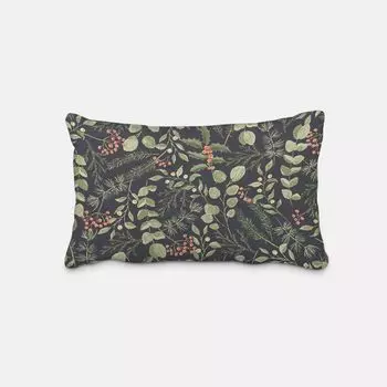 Чехол на подушку Рождество Акварель Ягодная ветка темно-синий разные размеры размер 30х50см (ВхШ) 30х50см (ВхШ) размер Schner-Leben