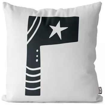 Чехол на подушку с буквами VOID P, чехол для подушки из полиэстера, водонепроницаемый, для улицы и дома, размер подушки: 60 x 60 см