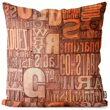Чехол на подушку с буквенным принтом VOID, чехол для подушки из полиэстера, водонепроницаемый, для улицы и дома, размер подушки: 80 x 80 см