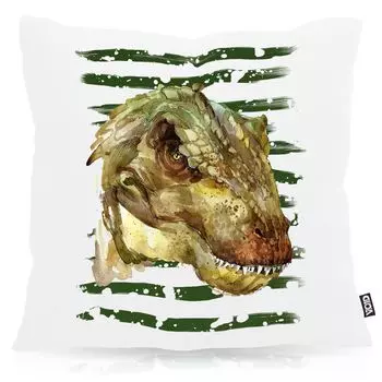 Чехол на подушку с динозавром VOID T-Rex для улицы и дома, размер подушки: 80 x 80 см