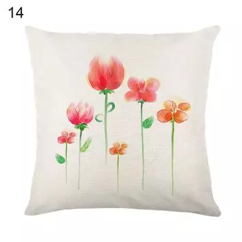 Чехол на подушку с дышащим цветочным принтом, нежный красивый чехол с цветочным узором из перьев на День святого Валентина 14-го числа Stuttg