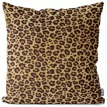Чехол на подушку с леопардовым принтом VOID, полиэстер, водонепроницаемая подушка для улицы и дома. Размер: 80 x 80 см.