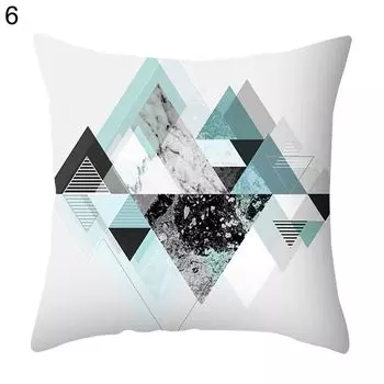 Чехол на подушку с неравномерным геометрическим принтом, легко стираемая полиэстеровая художественная накладка на подушку для автокресла-6 Stuttg