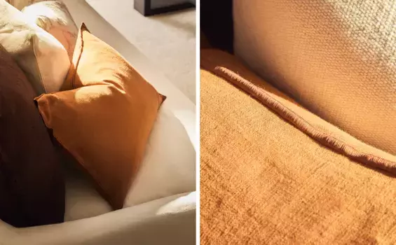 Чехол на подушку с оверлоком Zara Home, зеленый