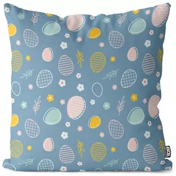Чехол на подушку с пасхальным рисунком VOID, чехол для подушки из полиэстера, водонепроницаемый, для улицы и дома, размер подушки: 80 x 80 см