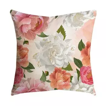 Чехол на подушку с перьями, удобная невидимая молния, прозрачный принт, простой, чистый, декоративный, мягкий-J Stuttg