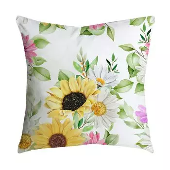 Чехол на подушку с перьями, удобная невидимая молния, прозрачный принт, простой, чистый, декоративный, мягкий-B Stuttg