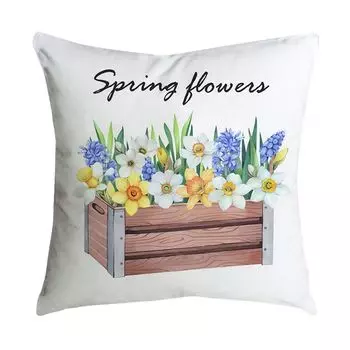 Чехол на подушку с перьями, удобная невидимая молния, прозрачный принт, простой, чистый, декоративный, мягкий-Q Stuttg