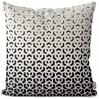 Чехол на подушку с полутоновым узором VOID Полиэстер Водонепроницаемая подушка для улицы и дома Размер: 60 x 60 см