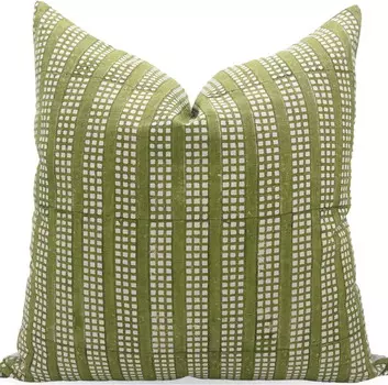 Чехол на подушку с принтом в стиле бохо Fabdivine, зеленый