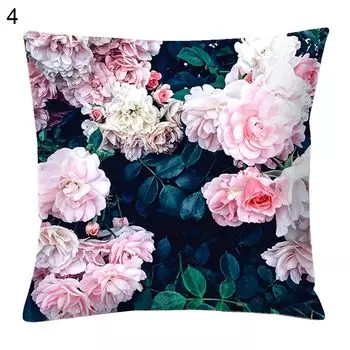 Чехол на подушку с растительным принтом, квадратный чехол для дивана, автомобильное украшение для офиса-4 Stuttg